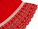 Ermanno Scervino Red Embroidered Dress size I 42 M medium ladies