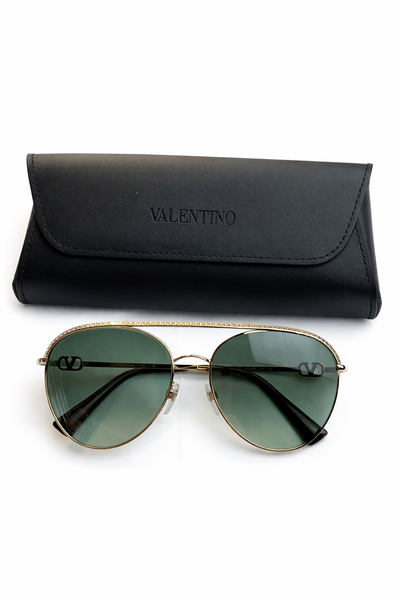 Valentino VA 2048 - 30028E Gold Sunglasses Ladies – Afashionistastore