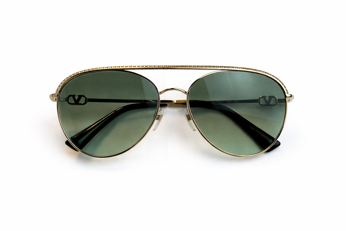 Valentino VA 2048 - 30028E Gold Sunglasses Ladies