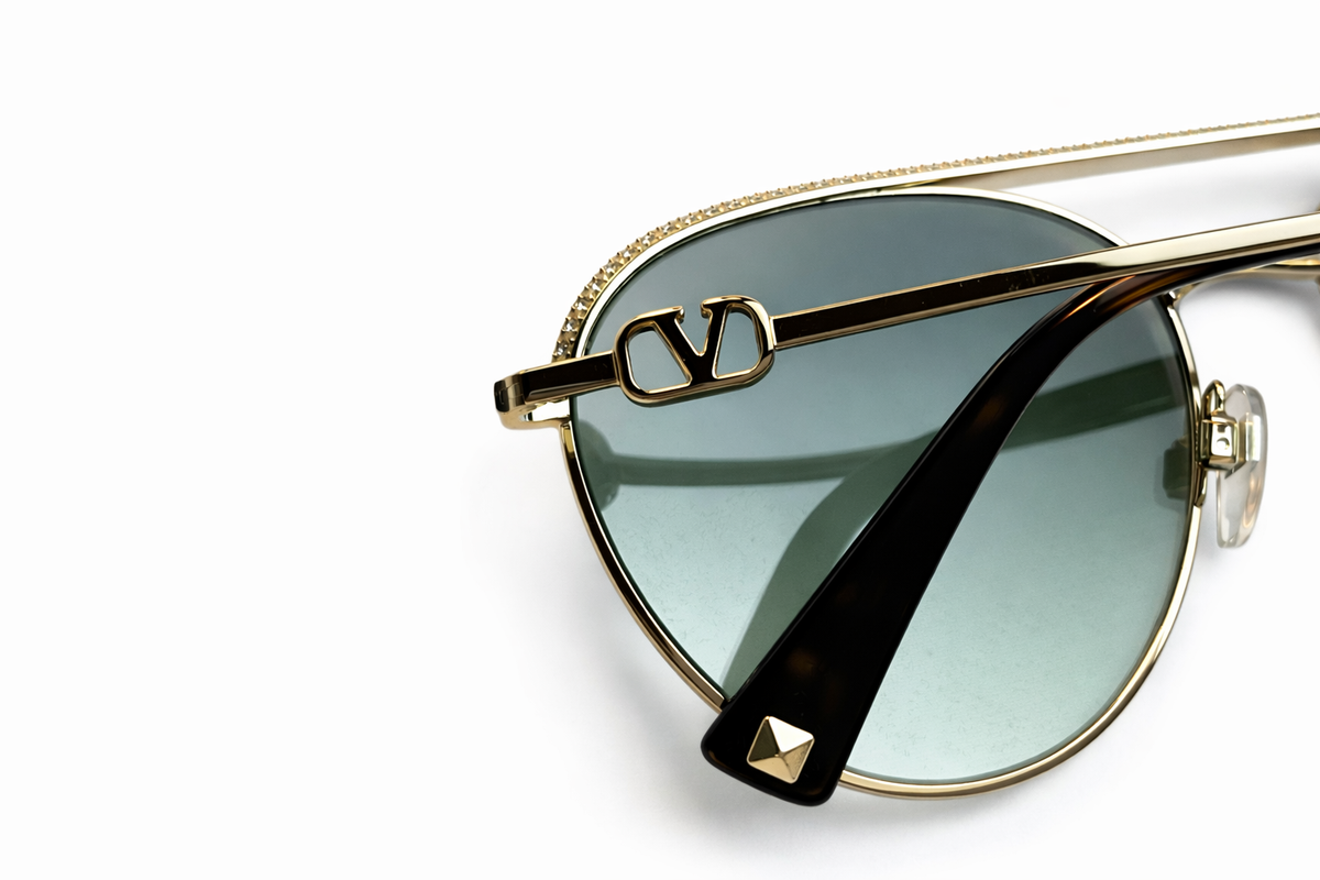 Valentino VA 2048 - 30028E Gold Sunglasses Ladies