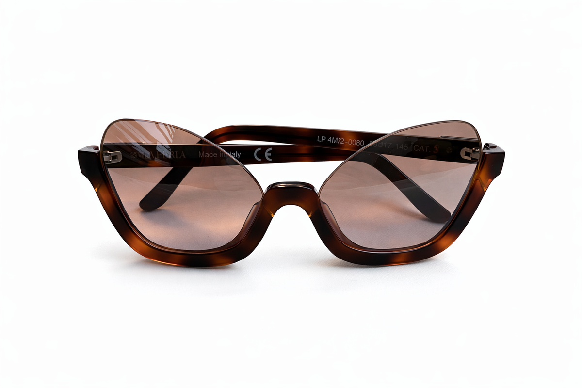 La Perla Tortoise Half Frames Sunglasses ladies