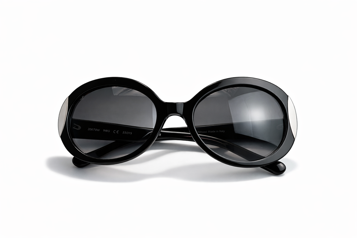 LOUIS VUITTON Z0670W Glitter Round Sunglasses Brown ladies