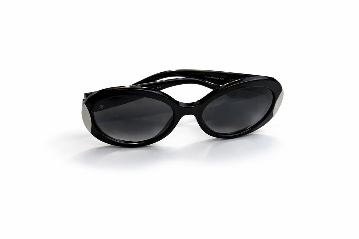 LOUIS VUITTON Z0670W Glitter Round Sunglasses Brown ladies