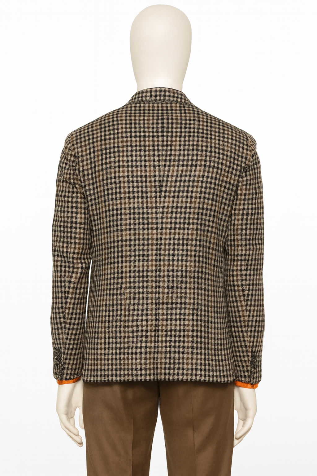 De Fursac houndstooth-pattern wool blazer jacket size 48 men