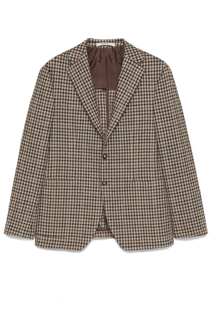 De Fursac houndstooth-pattern wool blazer jacket size 48 men