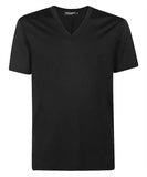 DOLCE & GABBANA V NECK BLACK T SHIRT SIZE I 50 MEN