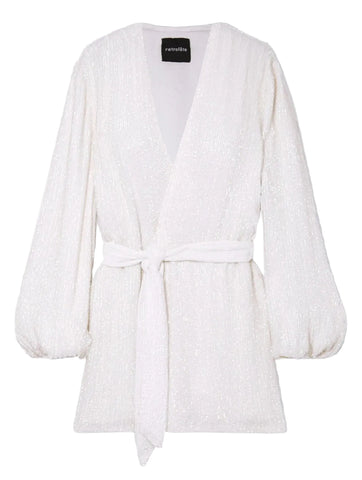 Retrofête Gabrielle iridescent sequin mini robe dress size M medium dress ladies