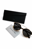 CHRISTIAN DIOR Tortoise Shell Acetate And Goldtone Metal So Real Brow Bar Sunglasses ladies