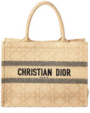 Christina Dior Book Tote Medium Raffia Bag Handbag ladies