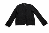 Zadig & Voltaire Marty black cotton knit cardigan sweater blazer size S small ladies