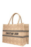 Christina Dior Book Tote Medium Raffia Bag Handbag ladies