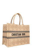 Christina Dior Book Tote Medium Raffia Bag Handbag ladies