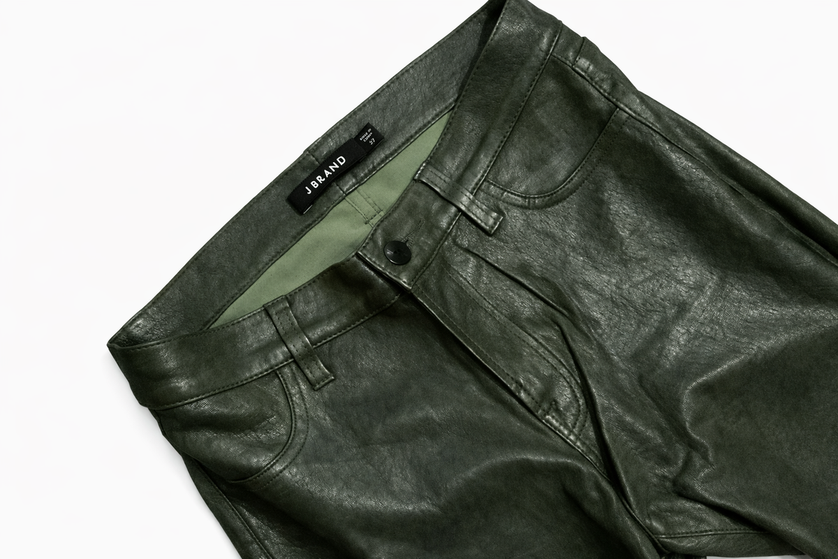 J BRAND Stretch-leather lambs leather skinny pants size 27 ladies