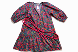 Eres Liberty Fabric Floral Printed Belted Dress Coat Size S small ladies