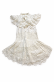 LoveShackFancy White Lace mini dress size L LARGE ladies