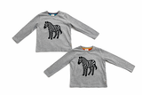 Paul Smith Junior Boys Grey Cotton Zebra Top Size 4 & 5 years children