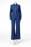 Valentino Chez Valentino 2025 High-rise wide-leg jeans denim size 30 ladies