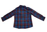 BONPOINT BOYS RED & BLUE COTTON CHECK SHIRT SIZE 4 YEARS. CHILDREN