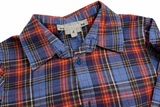 BONPOINT BOYS RED & BLUE COTTON CHECK SHIRT SIZE 4 YEARS. CHILDREN