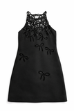 VALENTINO by Alessandro de Michele Embroidered Crepe Couture Dress Size I 42 UK 10 US 6 ladies