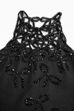 VALENTINO by Alessandro de Michele Embroidered Crepe Couture Dress Size I 42 UK 10 US 6 ladies