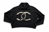 CHANEL Neige CC Pearl Cashmere Sweater Jumper P73253K10535 Size 50 ladies