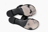 Giuseppe Zanotti Leather Crystals Embellished Slides Sandals Size 36.5 ladies