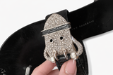Giuseppe Zanotti Leather Crystals Embellished Slides Sandals Size 36.5 ladies