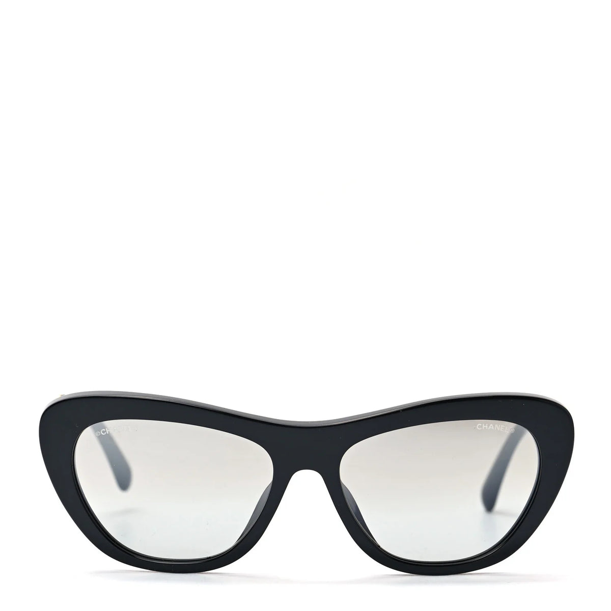 CHANEL Acetate Crystals CC Butterfly Sunglasses 71417A Black LADIES