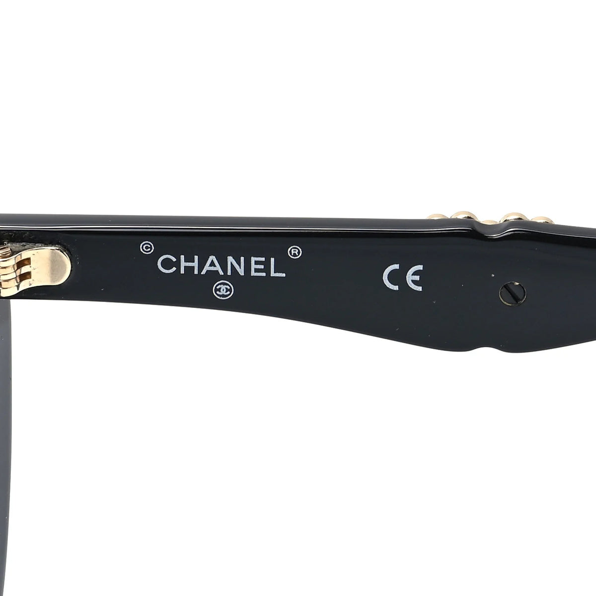 CHANEL Acetate Crystals CC Butterfly Sunglasses 71417A Black LADIES