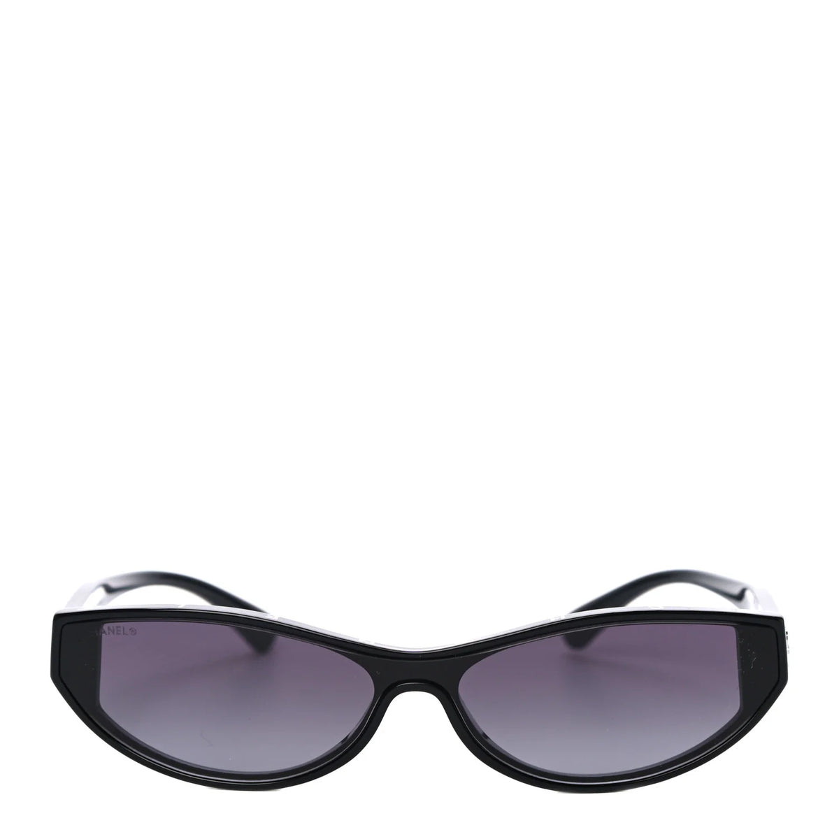 Chanel 2025 Acetate Oval Sunglasses 5415 Black ladies
