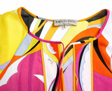 Emilio Pucci Abstract Print Ruffle Mini Dress – Size S ladies