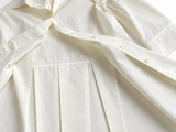 Ivory Cotton Asymmetric Shirt ladies