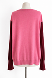 Diane von Furstenberg DANA pink oversized sweater jumper size S small ladies