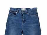 FRAME The Reboot Cropped Jeans in blue denim size 29 ladies