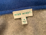 Mira Mikati Intarsia Wool & Cashmere Turtleneck Sweater In Grey Size M medium ladies