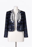 Zadig & Voltaire Vijou Sequin Jacket Blazer Size S small ladies