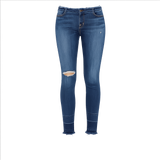 J brand mid rise capris in stigma distressed jeans size 25