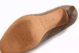 Unisa suede leather pumps heels greige Size 39 UK 6 US 9 ladies
