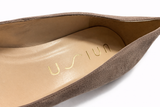 Unisa suede leather pumps heels greige Size 39 UK 6 US 9 ladies