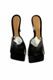 Bottega Veneta Leather Stretch Mules 90 size 39 UK 6 US 9 ladies