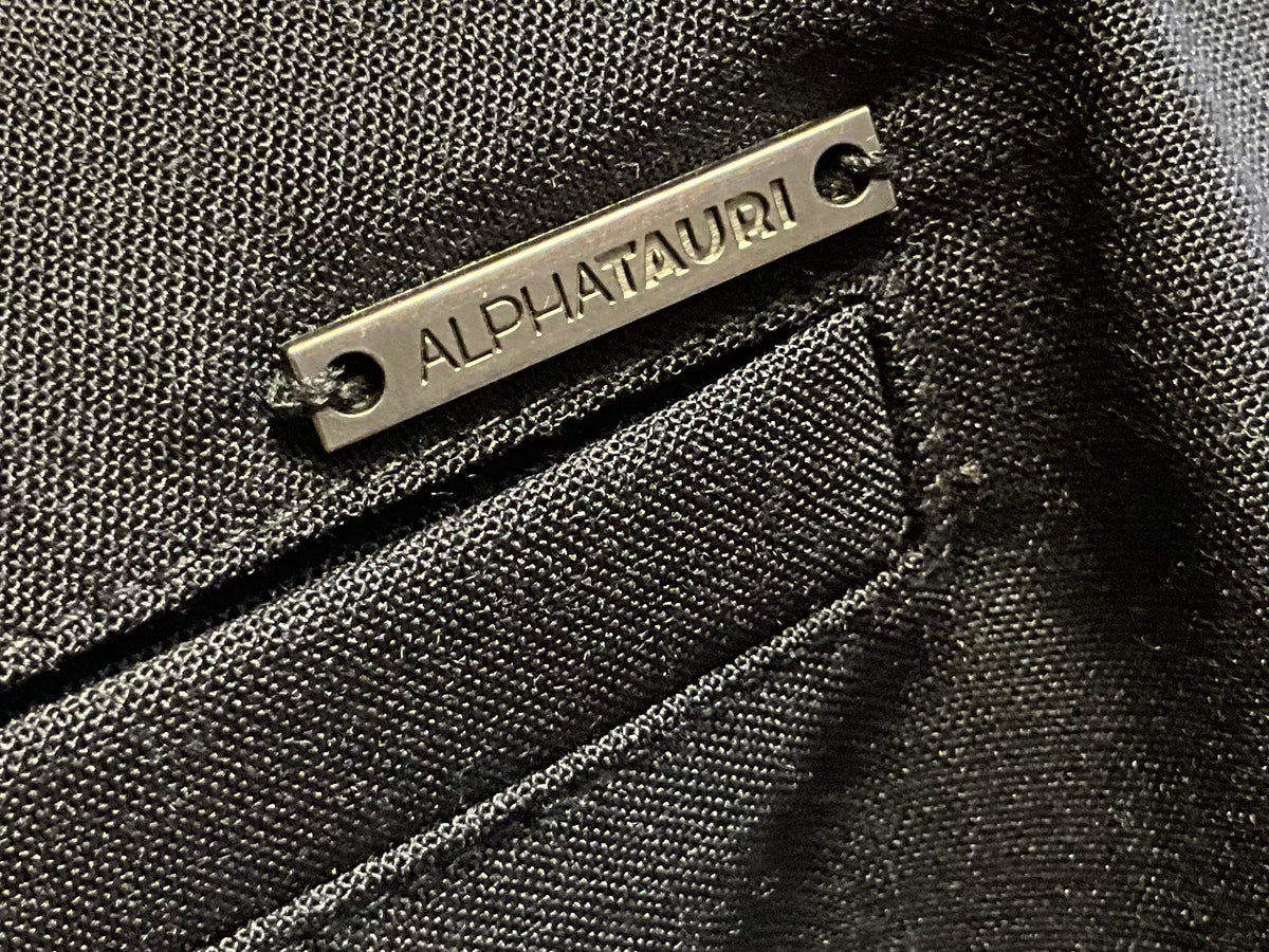 Alphatauri Navy Blue Tailored Drawstring Trousers – Size L men