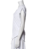 Isabel Marant Women's White V-Neck Cap Sleeve T-Shirt Top Size M medium ladies