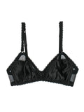 AGENT PROVOCATEUR SEXY BLACK KITTY SILK MIX SOFT CUP BRA SMALL ladies