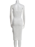Missoni white Sequin-embellished ribbed-knit midi dress Size I 42 UK 10 US 6 ladies