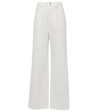 Brunello Cucinelli Cotton and linen wide-leg pants trousers Size I 40 US 4 UK 8 ladies