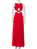 Ralph Lauren Collection Cut Out Red long maxi dress Size US 6 UK 10 ladies