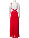 Ralph Lauren Collection Cut Out Red long maxi dress Size US 6 UK 10 ladies