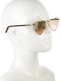Saint Laurent SL301 LouLou Heart-Shape Gold Frame Sunglasses ladies