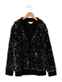 Stella McCartney Kids Girls' Sequin Woven Cardigan Size 12 years old children
